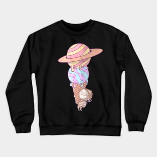 Helado planetario Crewneck Sweatshirt